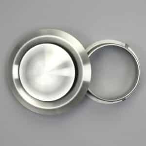 13-4515I Ventielrooster, rond, buis 100 mm RVS 304