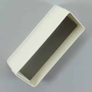 20K22-115 kanaal 220 x 90mm, bocht haaks  45° wit