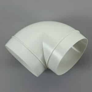 20KR10-120 buis, rond 100 mm, bocht 90°  wit