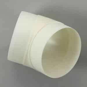 20KR10-125 buis, rond 100 mm, bocht 45°  wit
