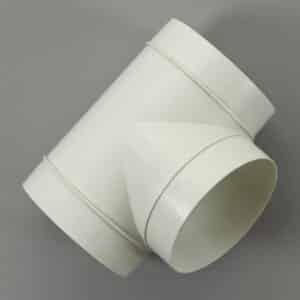 20KR15-160 buis, rond 150 mm, T-stuk wit