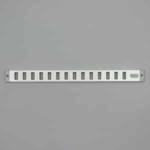 3-7503W Schuifrooster, aluminium 30 mm. hoog wit, RAL 9010