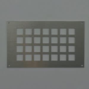 7-2515A Ventilatieplaat, aluminium mill-finish