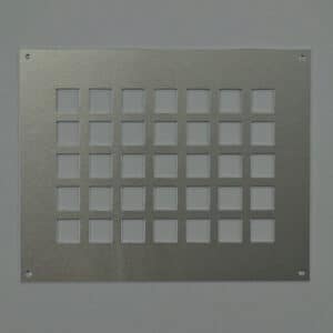 7-2520A Ventilatieplaat, aluminium mill-finish