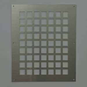 7-2530A Ventilatieplaat, aluminium mill-finish