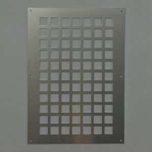 7-2535A Ventilatieplaat, aluminium mill-finish