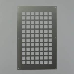 7-2540A Ventilatieplaat, aluminium mill-finish