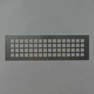 7-5015A Ventilatieplaat, aluminium mill-finish