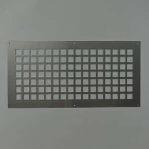 7-5025A Ventilatieplaat, aluminium mill-finish