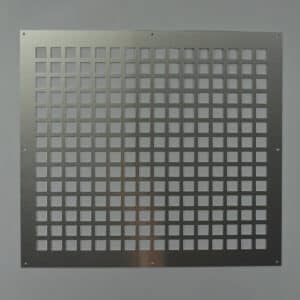 7-5045A Ventilatieplaat, aluminium mill-finish