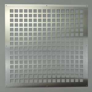 7-5050A Ventilatieplaat, aluminium mill-finish